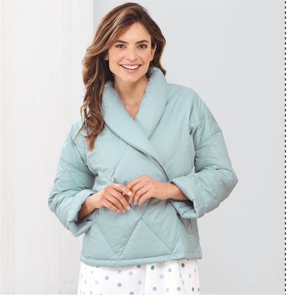 Cuddledown Down Bed Jacket Size Medium - Picture 1 of 8